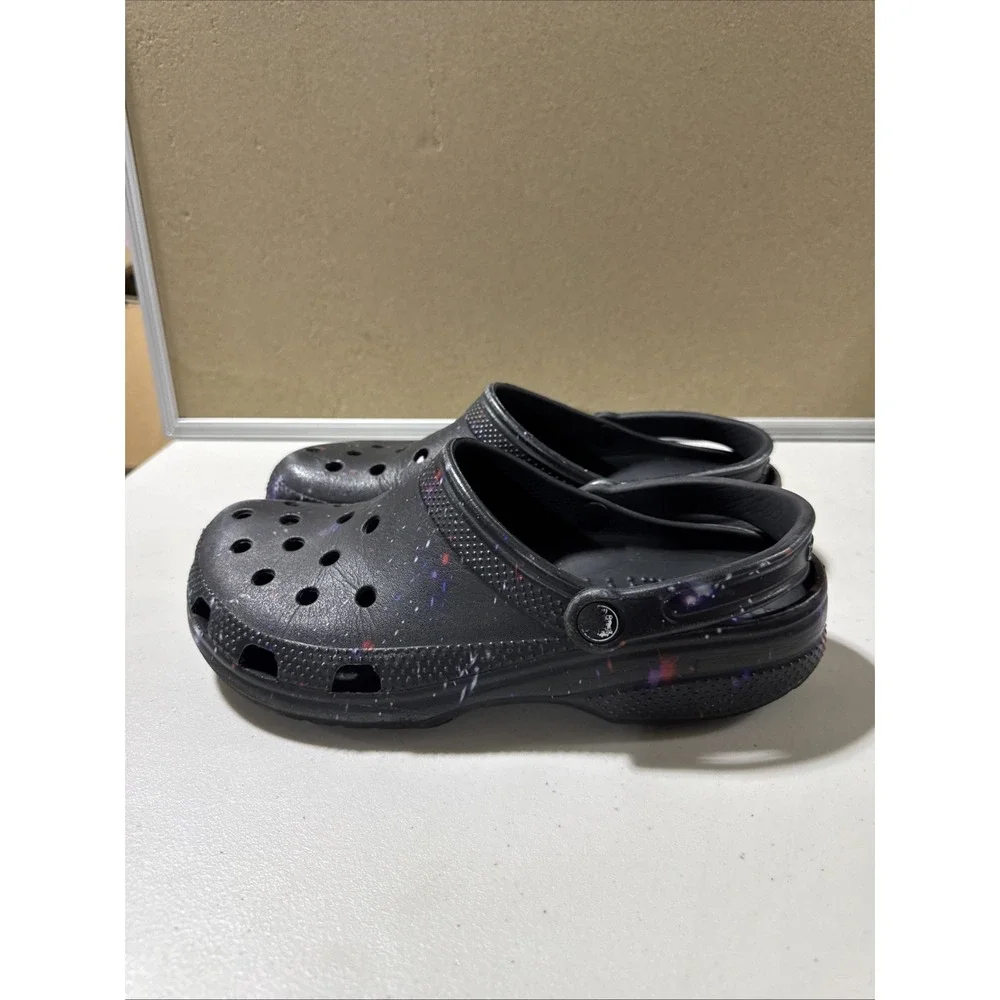 Classic Crocs Out of this world ll Unisex Clog Black painted Size M 9 / W 11